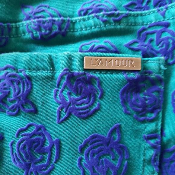 Nanette Lepore green and purple pants size 9 - Picture 6 of 6